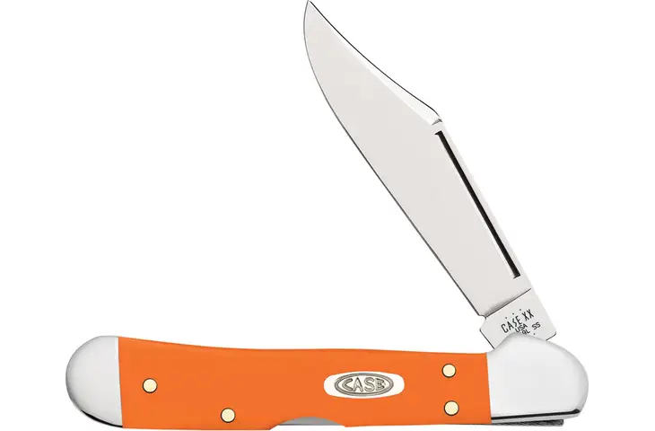 Case Mini Copperlock Orange 3.63in Folding Knife